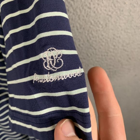 Peter Millar Shirt Mens‎ XL Blue Striped Polo Short Sleeve Cotton Stretch - Picture 3 of 7